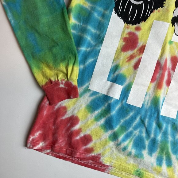 Cheech And Chong Men’s Officially Licensed Lit Tie Dye Long Sleeve T-Shirt SMALL - Picture 5 of 15